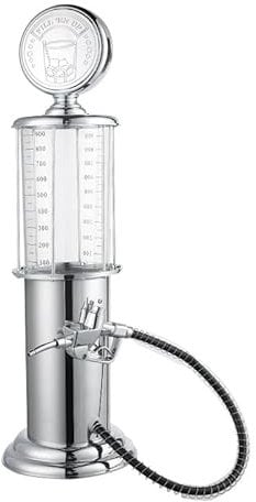 Single Gun Beer Dispenser, 1000cc Gas Station Pump Liquor Dispenser, Alcohol Liquid Soft Drink Beverage Pourer Machine for Scotch, Vodka, Cocktails, Non-Alcoholic Drink and More (Single Head)
