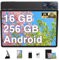 SUAAT Tablette Android 13 Octa-Core 11 Pouces, 16 Go RAM + 256 Go ROM (1 to TF) | 5G + 2,4 G WiFi | 8600 mAh | 13 MP + 5 MP, Tablette Tactile avec étui de Protection, Clavier et Souris - Noir