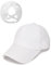 JUKOTA Pferdeschwanz Baseballkappe Damen Sommer Einstellbare Schnell trocknende Masche Atmungsaktiv Baseballmütze Unisex Criss Cross Hüte Sport Mütze - Weiß