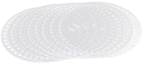 Tofficu 8Stücke Teiliges Transparentes Acrylplatten für DIY Taschen Runde Formen für Häkeln und Handwerk für Designs und