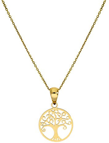 jewellerybox 9ct Gold Tree of Life Pendant on 20 Inches Chain