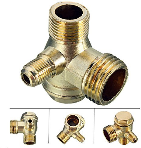 EsportsMJJ 90 Grad Messing Kupfer Male Gewinde Rückschlagventil Stecker Für Luft Kompressor