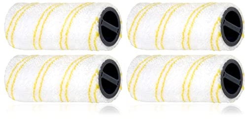 SPARES2GO Roller Set Compatible with Karcher FC 3 FC 5 FC 7 Cordless Wet & Dry Hard Floor Cleaner (2 x Pack of 2)