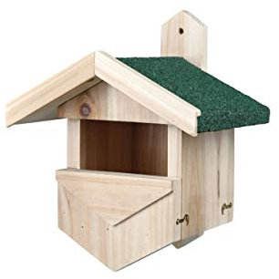 TRIXIE 55908 Nistkasten für Halbhöhlenbrüter, Kiefernholz, 25 × 31 × 21 cm