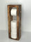 Blockholz-Schmiede Toilettenpapierhalter aus Holz für Badezimmer 4 Rollen Stand - Ständer WC Rollenhalter Freistehend WC Papierhalter Toilettenrollenhalter (Geflammt)