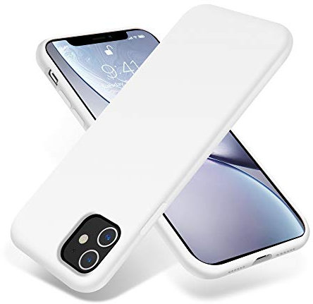 OTOFLY Compatible with iPhone 11 Case,ultra slim fit iPhone case liquid silicone gel cover with full body protection anti-scratch shockproof case,White