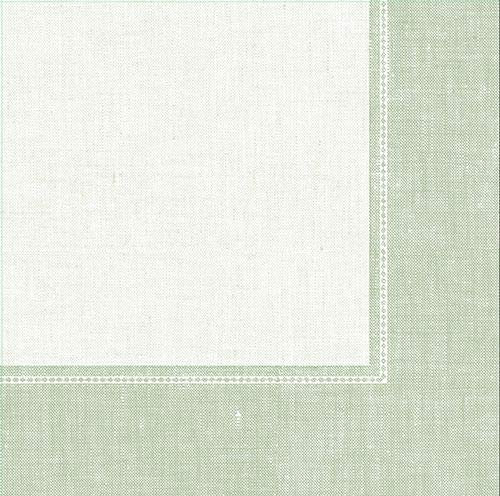 PAPSTAR Servietten ROYAL Collection 1/4-Falz 40 cm x 40 cm jadegrün Linum 88359 Premiumservietten stoffähnlich Gute Faltbarkeit, 250 Stück