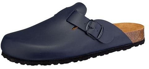 Lico Bioline CLOG Herren Pantoletten, Blau, 48 EU