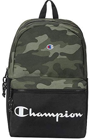 Champion Unisex-Erwachsene Manuscript Rucksäcke, Green Grid Camo, Einheitsgröße