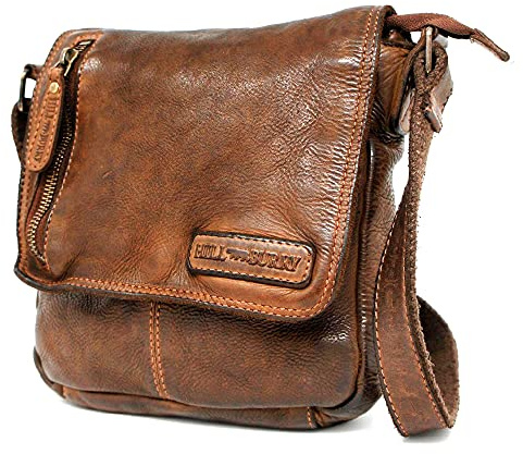 Hill Burry • Unisex Umhängetasche aus Leder HB6212