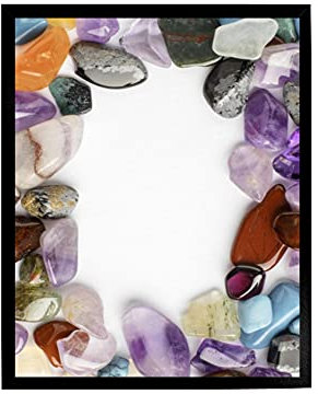 Bilderrahmen Opal X | 75x98 cm | Schwarz Glanz | Antireflex Kunstglas | Poster Puzzle Diamond Painting Drucke
