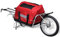 Gecheer Transport Fahrradanhänger, 2-in-1Transportanhänger, Lastenanhänger, Gepäckwagen, mit Aufbewahrungsbeutel, 143 x 42 x 41 cm