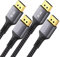 Stouchi [2Pack] DisplayPort Kabel 1.4 240Hz 1.2M/4FT DP1.4 Unterstützung 8K@60Hz 4K@60Hz/ 144Hz/120Hz 5K@60Hz/120Hz 2K@165Hz/240Hz VESA FreeSync G-Sync 32,4 Gbit/s HDR10 Display Port kabel