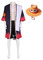 One Piece Ace Cosplay Kostüm Anime Portgas D. Ace Jacke Mantel Reithose Shorts mit Hut Set Anzüge Halloween Outfits für Erwachsene (XXXL, Ace)