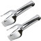 2 Pezzi Pinze Alimentari in Acciaio Inox Strumenti di Frittura Pinze per Spatola Pinzette in Acciaio Inox Pinze per Tostapane Strumenti di Pinze per Insalata Frutta