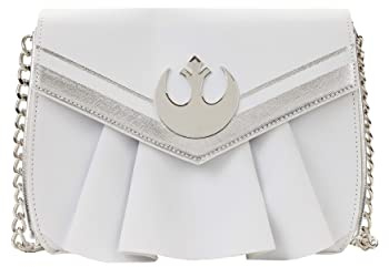 Loungefly Star Wars Princess Leia White Cosplay Chain Strap Crossbody Purse
