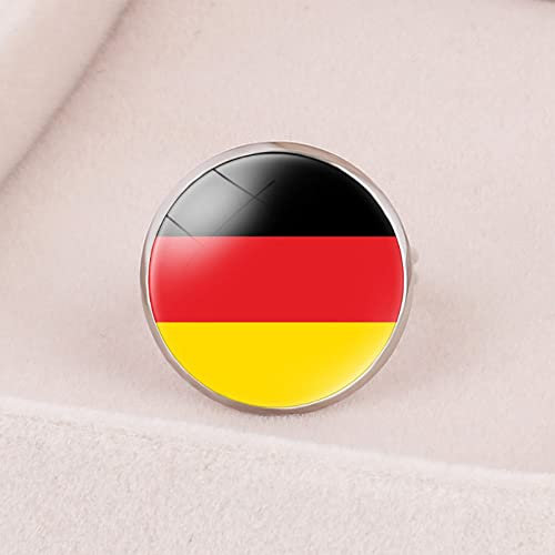 Bodmind Flagge Verstellbarer Ring,Trendige Deutschland Flagge Muster Kunst Runder Mund Offener Daumen Fingerring Für Frauen Teen Mädchen Unisex Persönlicher Körper Schmuck Geschenk Jahrestag Geburtst