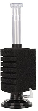 Buachois Aquarium Schwammfilter Doppel Bio Schwamm Filter Hocheffizienter Abnehmbarer Leiser Betta Fry Shrimp Kleinfisch Schaumfilter Wasserfilter für 20 bis 50 Liter Aquarium