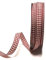 s.dekoda Schleifenband 50m x 10mm Weinrot - Beige Karoband Vichykaro gewebtes Dekoband kariert