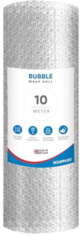 UK SUPPLIES LIMITED Strong Bubble Wrap (Pick Any Size) Lightweight Packing Bubble Wrap Roll for Shipping Packaging & Moving House Essentials Protecting Packing Wrap Air Bubble Packaging 500MM x 10M