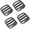 Joyzol Metal Ladder Lock Buckle, 10PCS Heavy Duty Zinc Alloy Strap Adjuster 1inch(25mm) Buckle Slider for Backpack Webbing Belt, Black, 1inch(25mm)