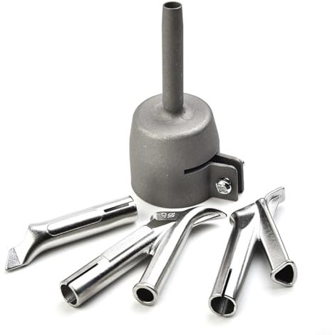 HpLive 4 Stück Schnellschweißdüsen,5 mm Heißluftpistole düse Kit Heißluftpistolen Zubehör, Schweißdüsen für PVC-Kunststoff, Heißluftpistole (35 mm)