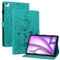 Rosbtib Coque pour iPad Air 11 (M3/M2 2025/2024)/ iPad Air 5/4 10.9/ iPad Pro 11, Multi-Angles de Visualisation Housse de Protection en Similicuir avec Porte-Carte Couverture Motif Lys, Vert