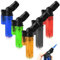 Lot de 5 briquets tempête rechargeables au gaz avec flamme jet - Mini briquet tempête à gaz pour cuisine, pâtisserie, camping (gaz non inclus)