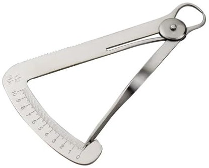 MIUYTRN 1 calibre de grado que mide de 0 a 10 mm, calibrador de cera for laboratorio dental, calibrador de corona dental de metal, instrumentos quirúrgicos cuicui