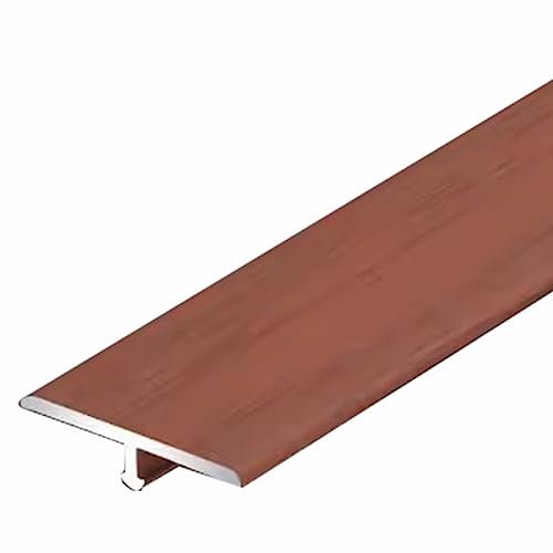 T-Form-Bodenübergangsleisten Aus Aluminium, Flache Randleiste Für Holz- Fliesen- Vinyl- Laminatböden, 90 cm Lange Bodentrennleiste (Farbe: Rot, Größe: 2,5 cm 1