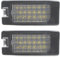 M MODECAR - Kompatibel mit Skoda Fabia III, Octavia III, Rapid, Superb II, Yeti, Seat Alhambra II, Ibiza IV, Porsche Panamera 970 LED-Kennzeichenbeleuchtung Lampen 2 Stk. Set für 8T0943021, 4G0943021