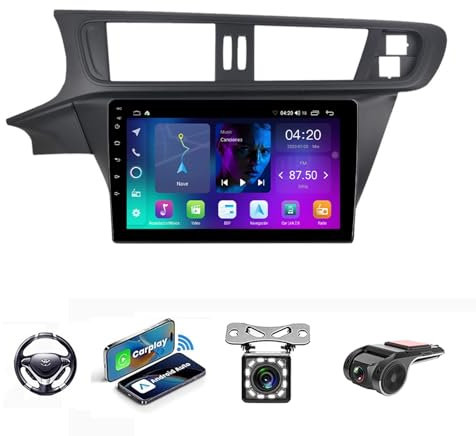 Android 13 In-Dash-Navigation für Citroen C3-XR 2010-2015, Autonavigation, In-Dash-Auto-Audioempfänger, unterstützt CarPlay Android Auto/FM AM-Radio/Sprachsteuerung/Freisprecheinrichtung (NF