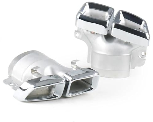 DZSQTUND Auto Auspuffblende 1 Paar Auto-Auspuffendrohr Schalldämpfer Tipps Edelstahl Endrohr Für Mercedes Für Benz 2014-2015 ML W166 / GL X166 Auspuff Schalldämpfer