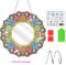 Zcbzbn FüR MäDchen 6 7 8 9 10 Jahre Alt, Craft Diamond Painting Mirror, 5d Diamant Painted Spiegel Craft Set, Mandala Cosmetics, Apfel Makeup Spiegel Girls Kids Toys 5-12 Jahre Alt