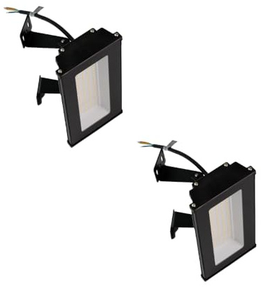 LUXULA 2 Stück Basic LED Hallenstrahler 50W 5000lm, 4000K, IK06 | 4000K Neutralweiß, IP65 IK06, Industrie Deckenleuchte, linear High Bay Hallenleuchte, Werkstattlampe, Garagenleuchte