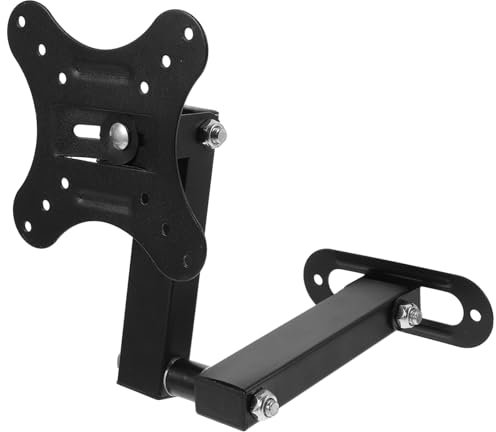 Gadpiparty Monitor Stand Wall Adjustable Mount Swivel Monitors Living Screen Removable Television Monitor Bracket Iron Black
