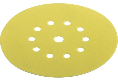 FLEX Schleifpapier D225-10 SF-P100 (für Wand/Decke, Xtreme Reihe, 225 mm Durchmesser, P100 Körnung, VE 12 Stück, Schleifpapier, Zubehör Schleifmaschine, Handwerker) 531896