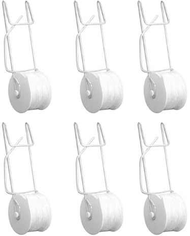 Licsaliwe Tomaten-Spalier-Set, 6 Stück mit 15 m Schnur – Pflanzenstützende Rollhaken für Gewächshaus, Gartenkletterranken