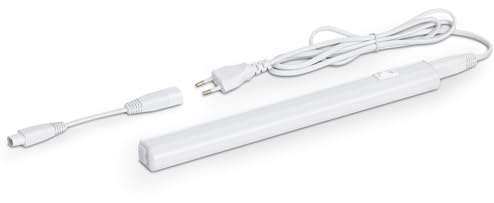 SEBSON Luz LED Cocina bajo Mueble 30cm con Enchufe e Interruptor