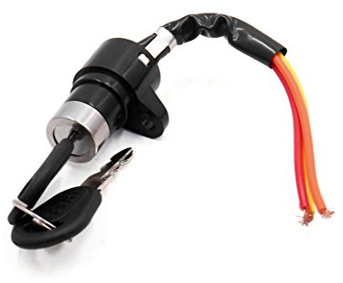 sourcingmap 3-Wire Motorcycle Scooter Security Ignition Switch Lock with 2 Keys