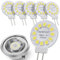 JAUHOFOGEI G4 LED 24V 28V 2 Watt ersatz für 20W Halogen Glühbirne - G4 Mini LED Kaltweiss 6000K Rund - G4 Stiftsockel LED Lampen Birnen - G4 Einbaustrahler Einbauspot - G4 Stiftsockellampe 2W - 6er