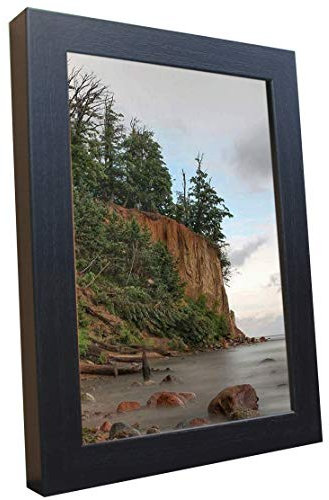 Bilderrahmen Fotorahmen 60x80 cm schwarz bilderrahmen zum aufhängen MDF Picture Frames Farbe und 40 verschiedene Größen wählbar ohne Passepartout Rahmen Malmö