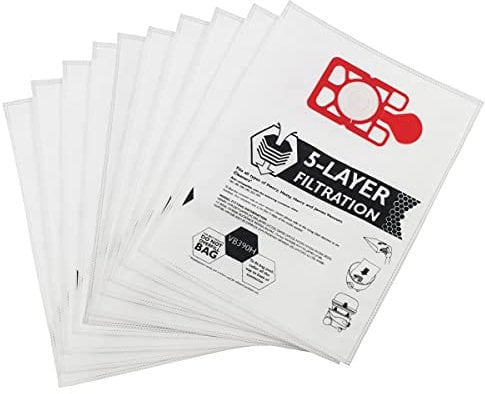 FIND A SPARE Microfibre Poly Dust HepaFlo Bags For Henry Numatic NVM-1CH 907076 Hetty Basil James Pack Of 10