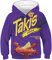 PADOLA Jungen Kapuzenpullover 3D Druck 4-13 Jahren Kinder Hoodie Boys Lustig Gedruckt Langarmshirt Weihnachtspullover Halloween Weihnachten Chirstmas Geschenke (Lila 1, 5-6 Jahre)