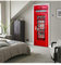 HSKABA Sticker Porte Poster Trompe l'oeil - Cabine Téléphonique 77 x 200 cm - Décoration Murale Autoadhésif pour Cuisine, Salon, Chambre, Salle de Bain