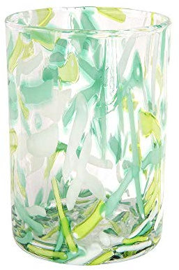 CTM Lot de 6 verres Galapagos verts en verre soufflé