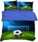 AYMAING Bettwäsche-Set, Fußball Wendemotiv, Bettbezug 135 x 200 cm, Kopfkissenbezug 80 x 80 cm, Mikrofaser