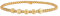 cai Damen Stretch-Armband 925/- Sterling Silber 16cm Glänzend gelb 274260021