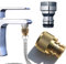 Schnelltrenn-Brauseschlauch zu Waschbeckenarmatur, Schnappadapter, Wasserhahn-Schlauchaufsatz für Badewanne, Bad und Küche