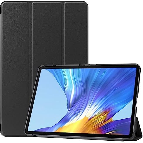 Wigento Für Huawei MatePad T10 / T10s 2020 Tablet Tasche 3 folt Wake UP Smart Cover Etuis Schwarz